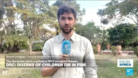آتش‌سوزی مرگبار در مدرسه‌ای در جمهوری دموکراتیک کنگو: ۲۴ کودک جان باختند
