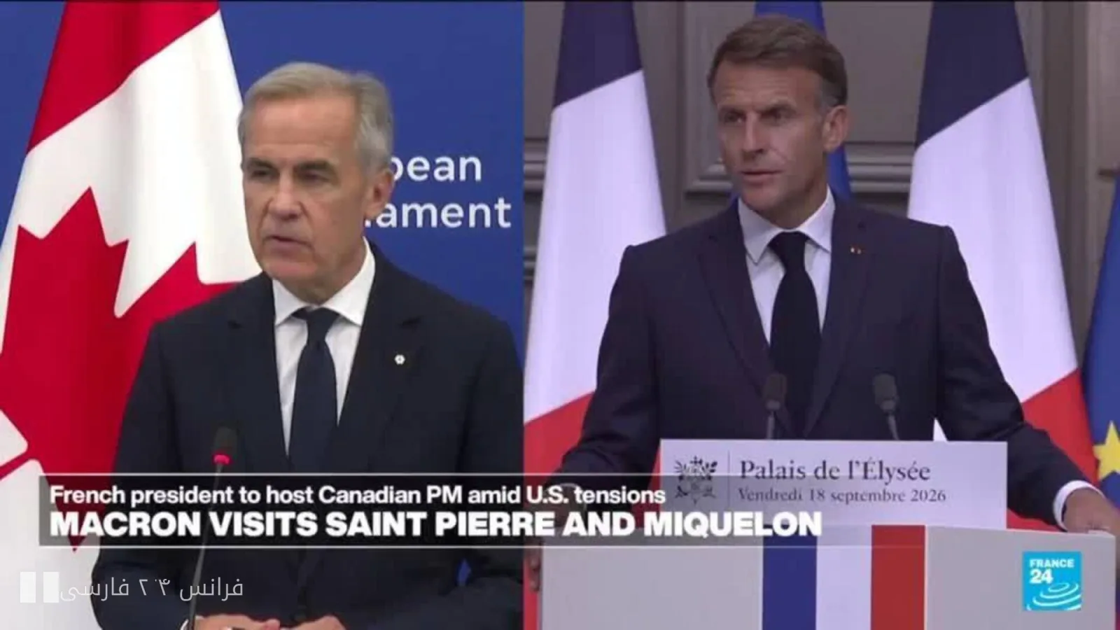 Macron empfängt Kanadas Premierminister Carney inmitten von Spannungen mit den Vereinigten Staaten