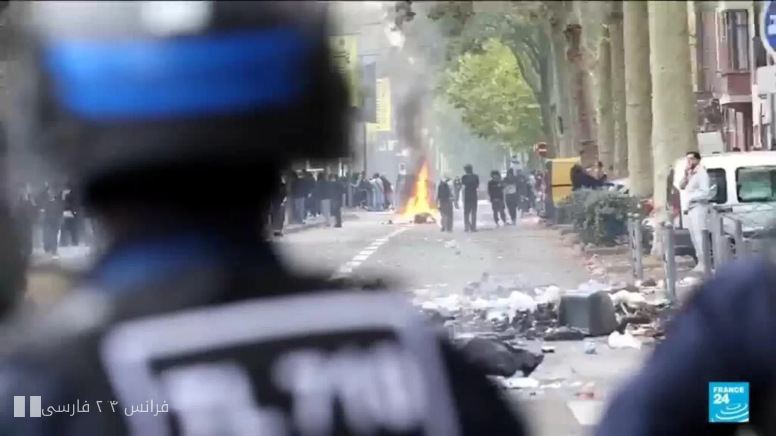 افزایش تنش‌ها در فرانسه: درگیری نوجوانان و پلیس در اعتراضات مدرسه‌ای